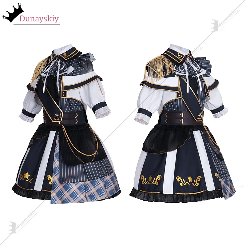 أنيمي كانا تأثيري حلي العسكرية لوليتا المعبود المرحلة XS-3XL أداء الملابس ماستر تأثيري ملابس الهالوين فستان