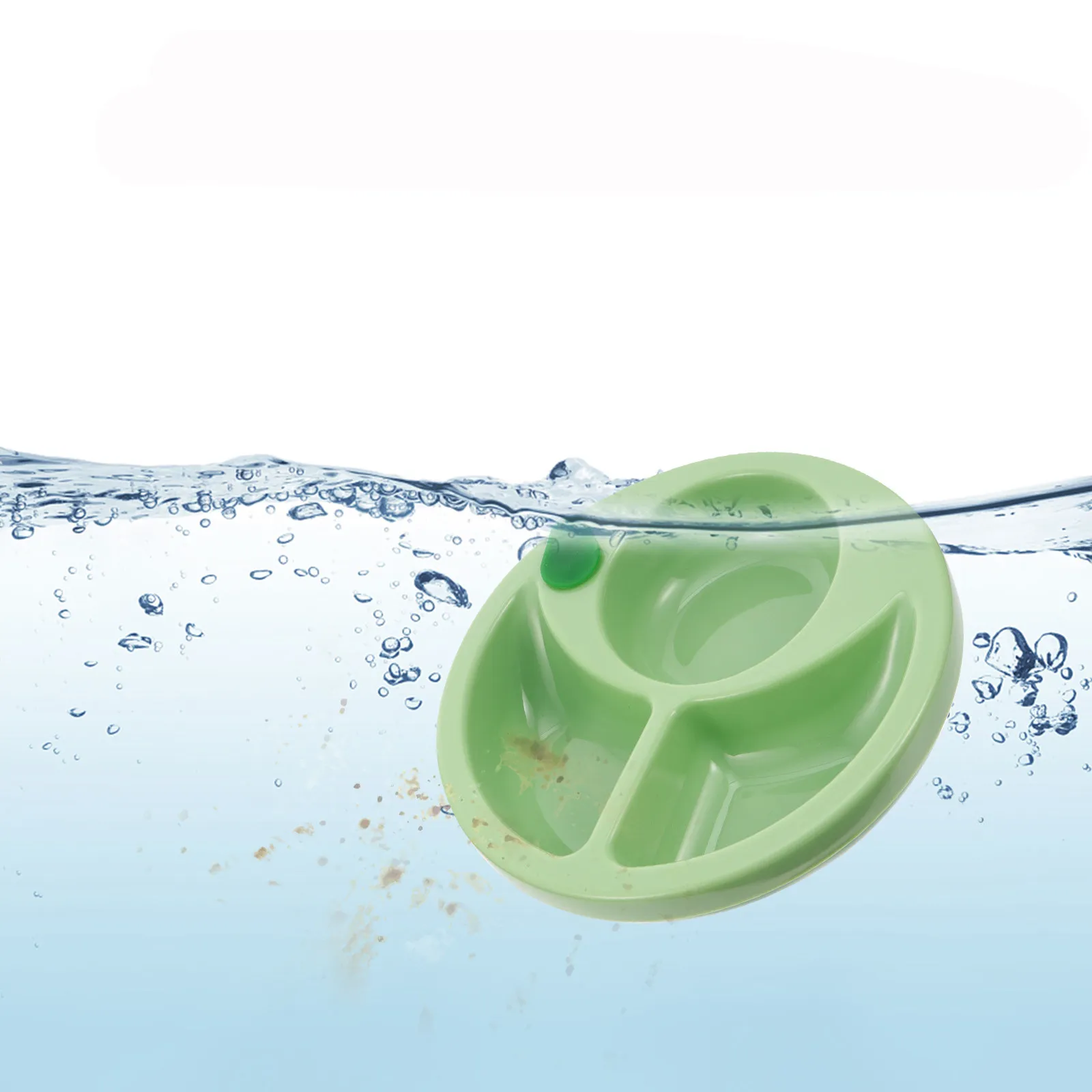 

1Pcs Baby Suction Bowl Insulation Divided Feeding Plate Silicone Suction Non-Slip Compartment Food Tray Infant Dinner Plate