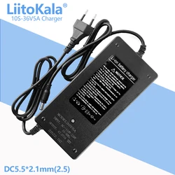 LiitoKala 36V5A 12V/24V/36V/48V 6/7/10/13 Series 18650 Lithium Battery Charger for 25.2V/29.4V/42V/54.6V 2A 3A Smart Charger