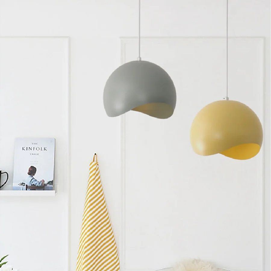 

LukLoy Nordic Colourful Pendant Light Modern Pendant Lamp Hang Light for Bedroom Living Room Dining Island Foyer Studio Bar Cafe