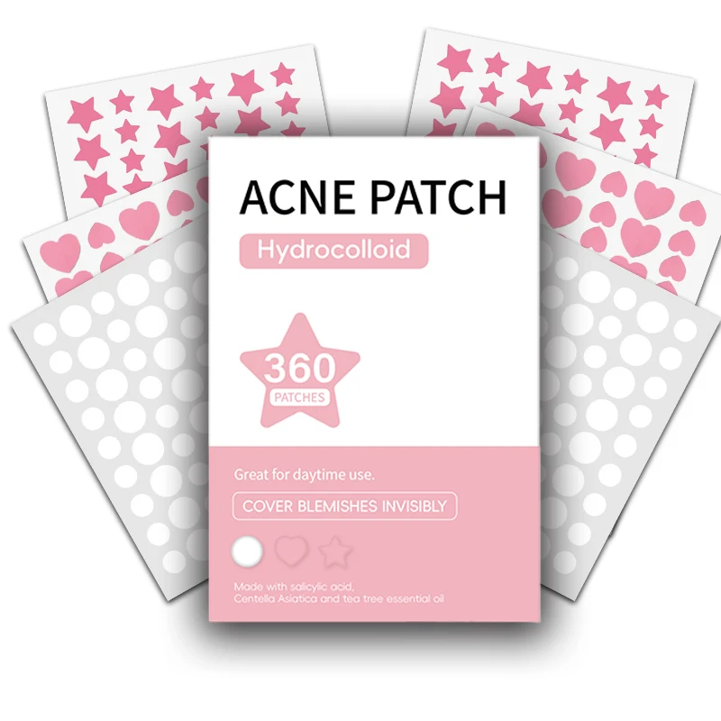 360Pcs Repair Acne Patch Facial Skin Care Fade Blemishes Pimple Marks Closed Acne Blemishes Cover Acne Pimple Repair Patch