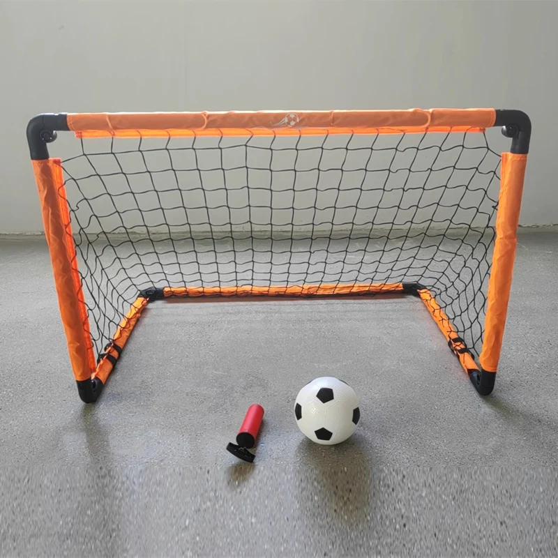 持ち運び可能な子供用サッカーネットゴール、キャリーバッグ付き、裏庭、屋内、屋外スポーツ用