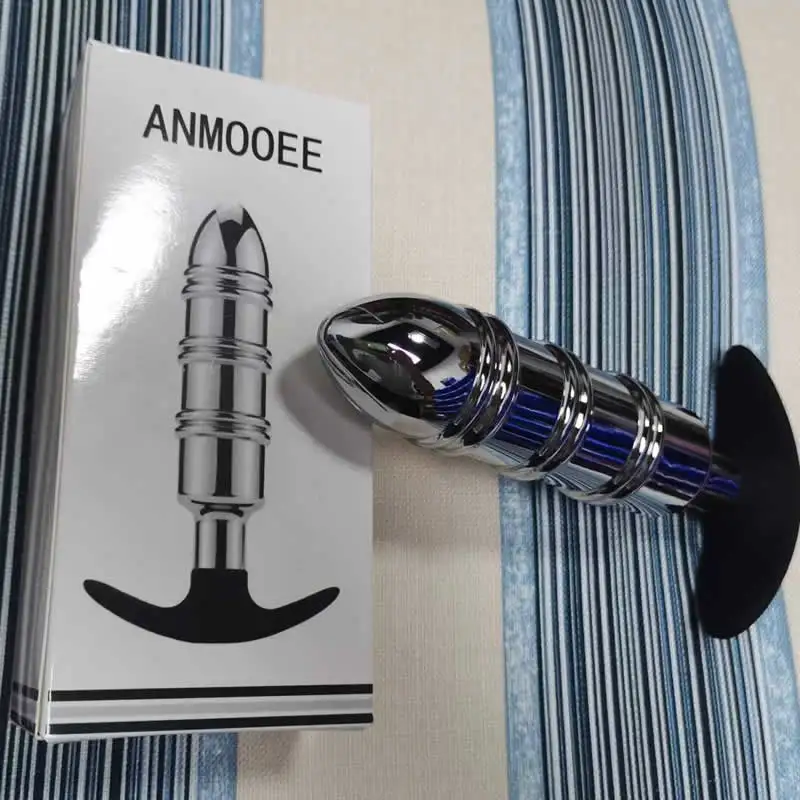 ANMOOEE Heavy Extra Large Anal Expansion Metal Anal Plug Dildo Stainless Steel Butt Plug Prostate Massage Adult Sex Toys