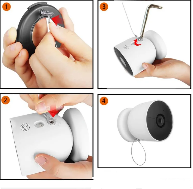 Shyueda Anti-Theft and Anti-Drop Security Chain Compatible for Google Nest Camera