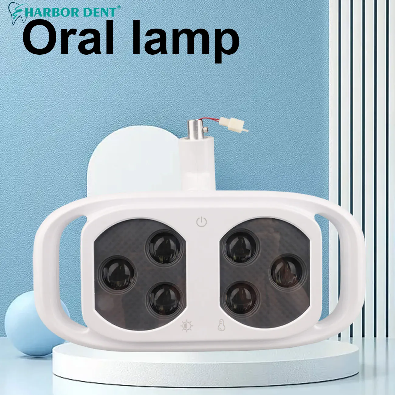 6 LED Bulbs Dental Oral lamp Light Induction Sensor Bicolor Adjustable High Brightness Lamp For Dentistry Unit Chair Equipment