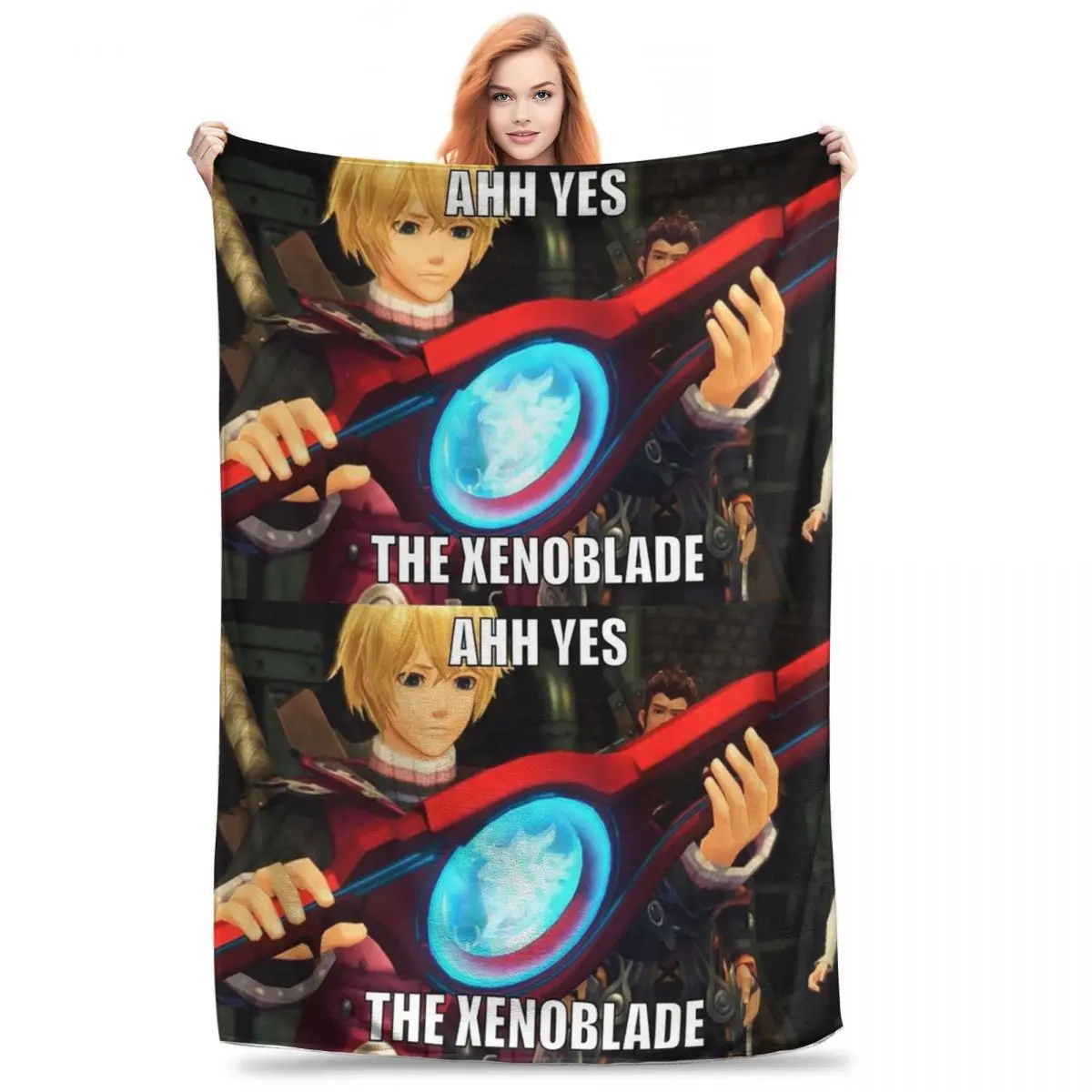 Ahh Yes, The Xenoblade Blankets Fleece Super Soft Throw Blankets Sofa Throw Blanket For Couch Bedding Office Throws Bedspread