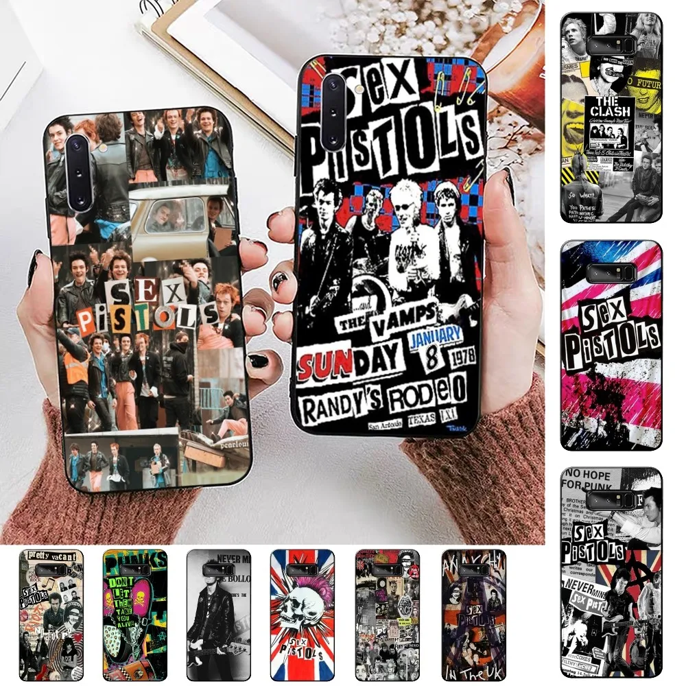 P-Punk rock Sex-Pistols Phone Case For Samsung Note 8 9 10 20 pro plus lite M 10 11 20 30 21 31 51 A 21 22 42 02 03