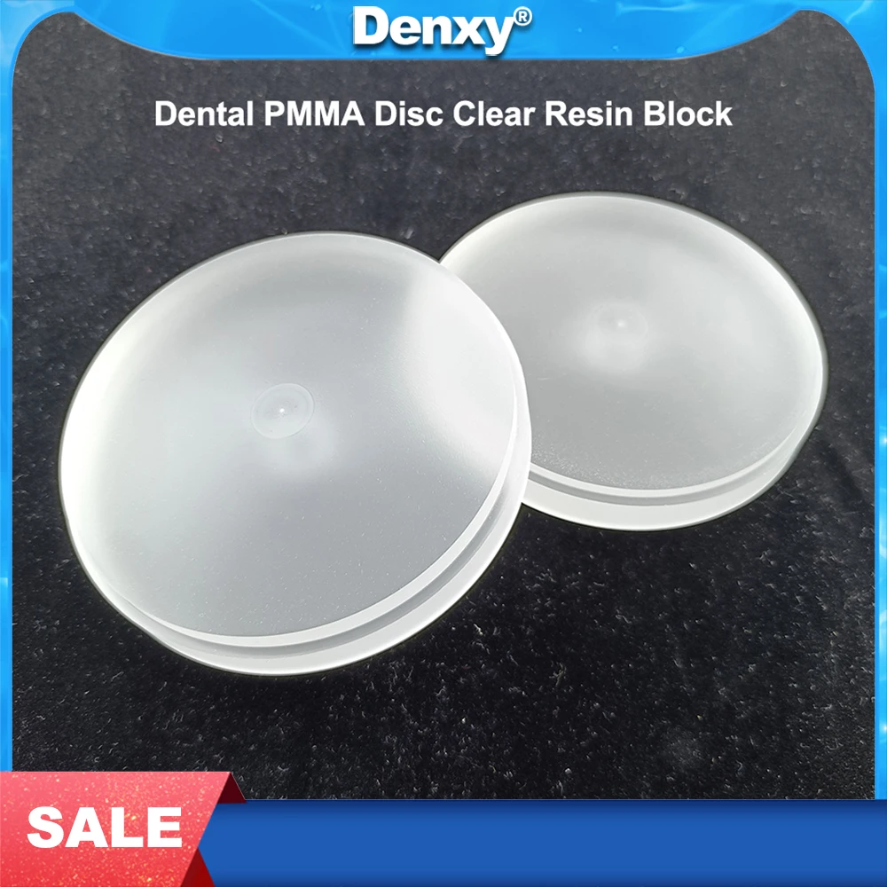

DENXY 5 шт. стоматологический диск из ПММА, прозрачный цвет, CAD/CAM, стоматологический материал, лаборатория для изготовления временного моста, стоматологические реставрации, смоляный блок