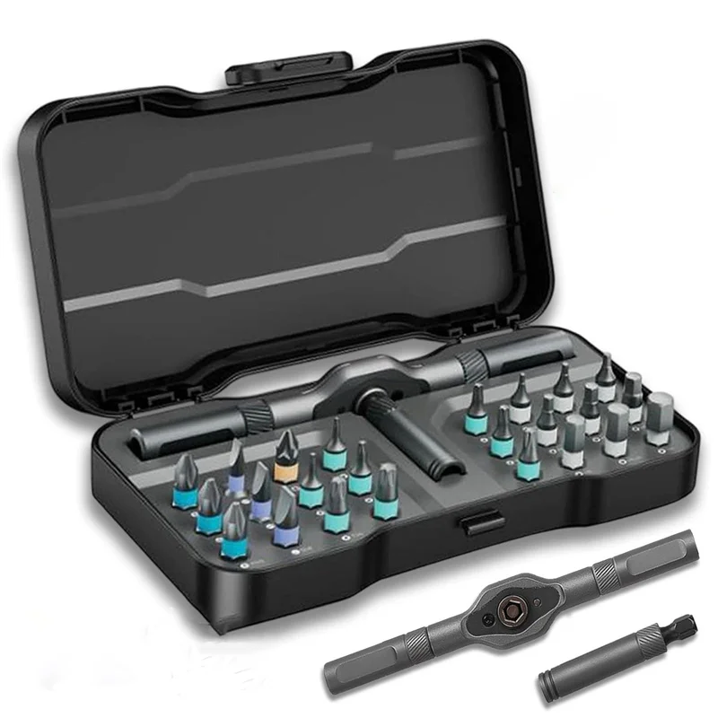 portable-ratchet-24-in-1-screwdriver-set-multifunctional-ratchet-screwdrivers-sets-precision-repair-tool-with-detachable-handle