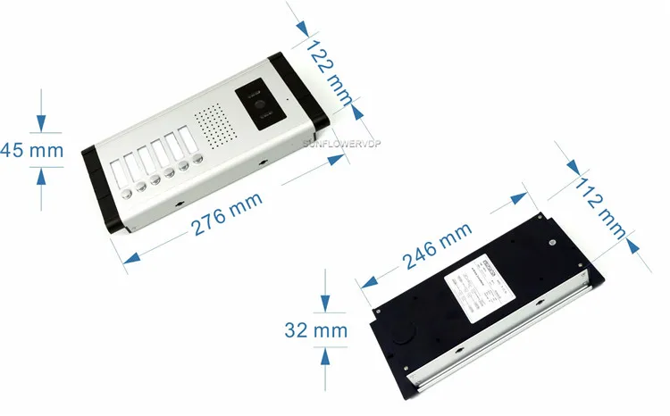 Sistema de intercomunicación de vídeo para puerta de 6, 8, 10 y 12 apartamentos, Control de acceso, intercomunicador de vídeo, 6-12 monitores, cerradura electrónica de puerta