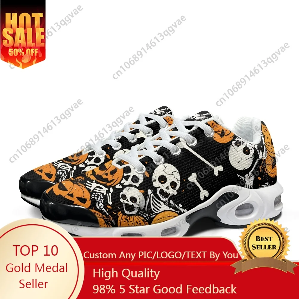 2025 Halloween Horror Carnival Air Cushion Sneakers Mens Womens Teenager Sports shoes High Quality Custom Mesh Sneaker
