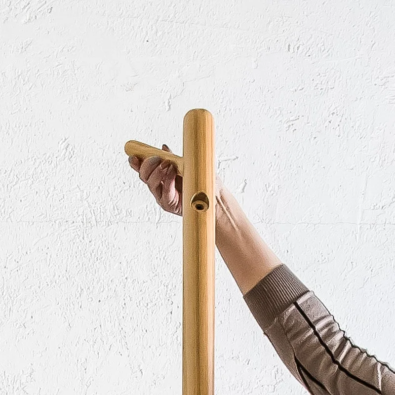 Solid wood creative coat rack floor office foyer bedroom hanger floor hanger simple and modern