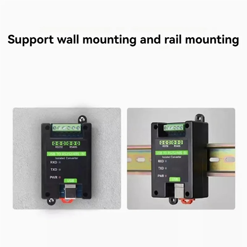 

Промышленный изолированный преобразователь USB в RS232/485 (B) FT232RNL USB-конвертер рельсового типа с множественной защитой-ABIU