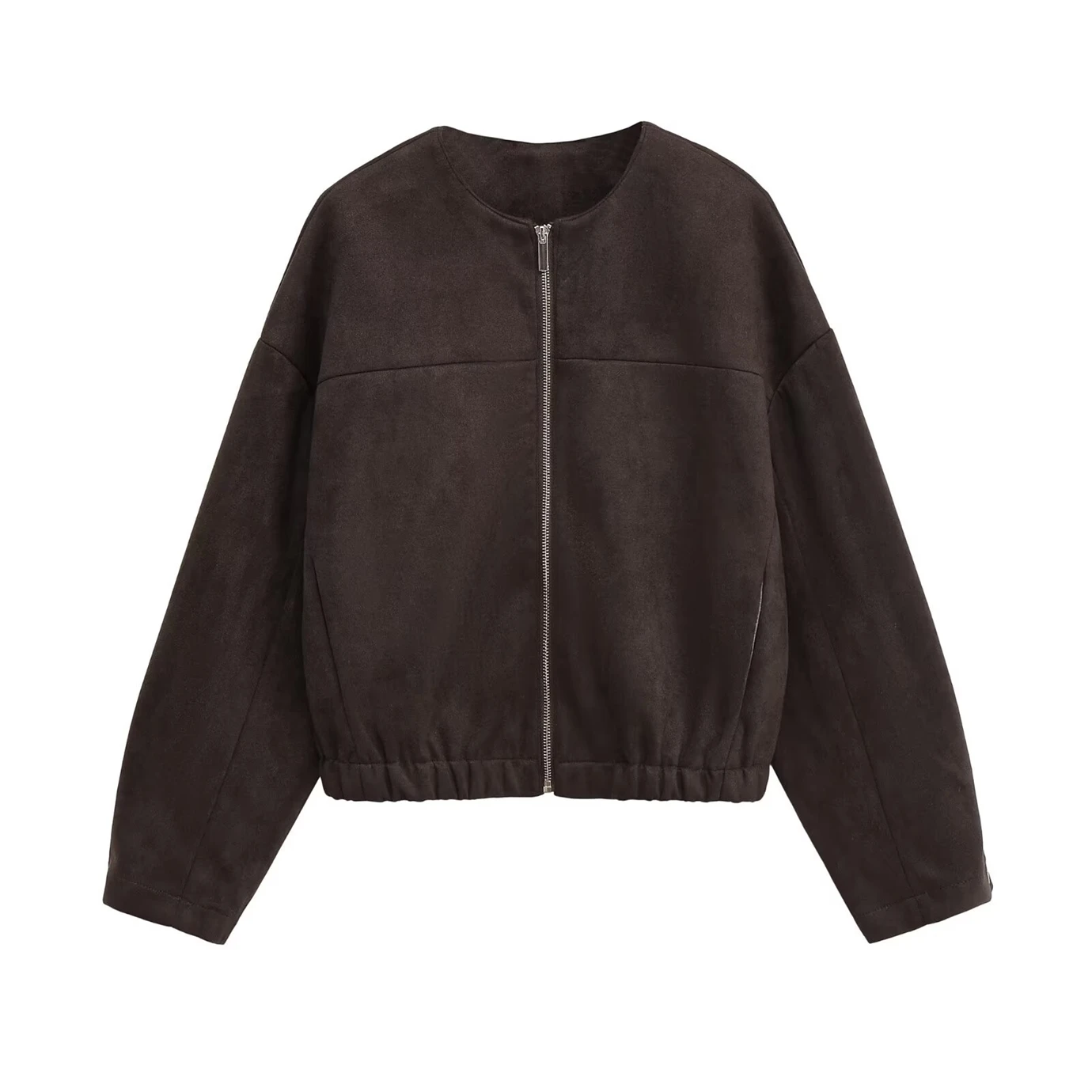 

Женская куртка, Новое поступление 2025, женская повседневная модная куртка-пилот с круглым вырезом и длинными рукавами