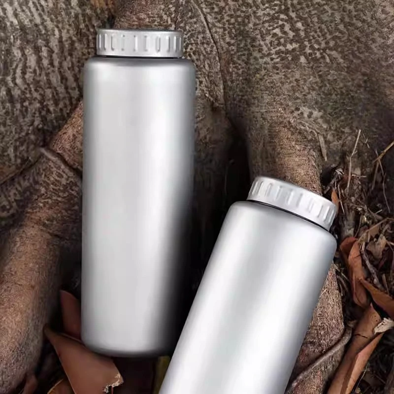 Pure Titanium Water Coffee Tea Single Wall Bottles Flasks Portable Outdoor Camping Travel Gear EDC Tools 1200ml 1500ml