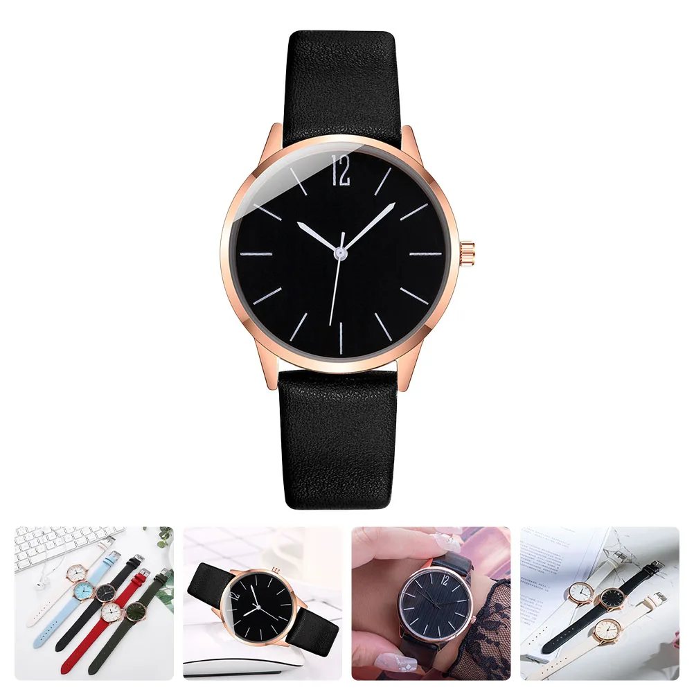 Модные женские кварцевые наручные часы из искусственной кожи, повседневные студенческие часы, удобные, прочные, точный подарок на день рождения для женщин