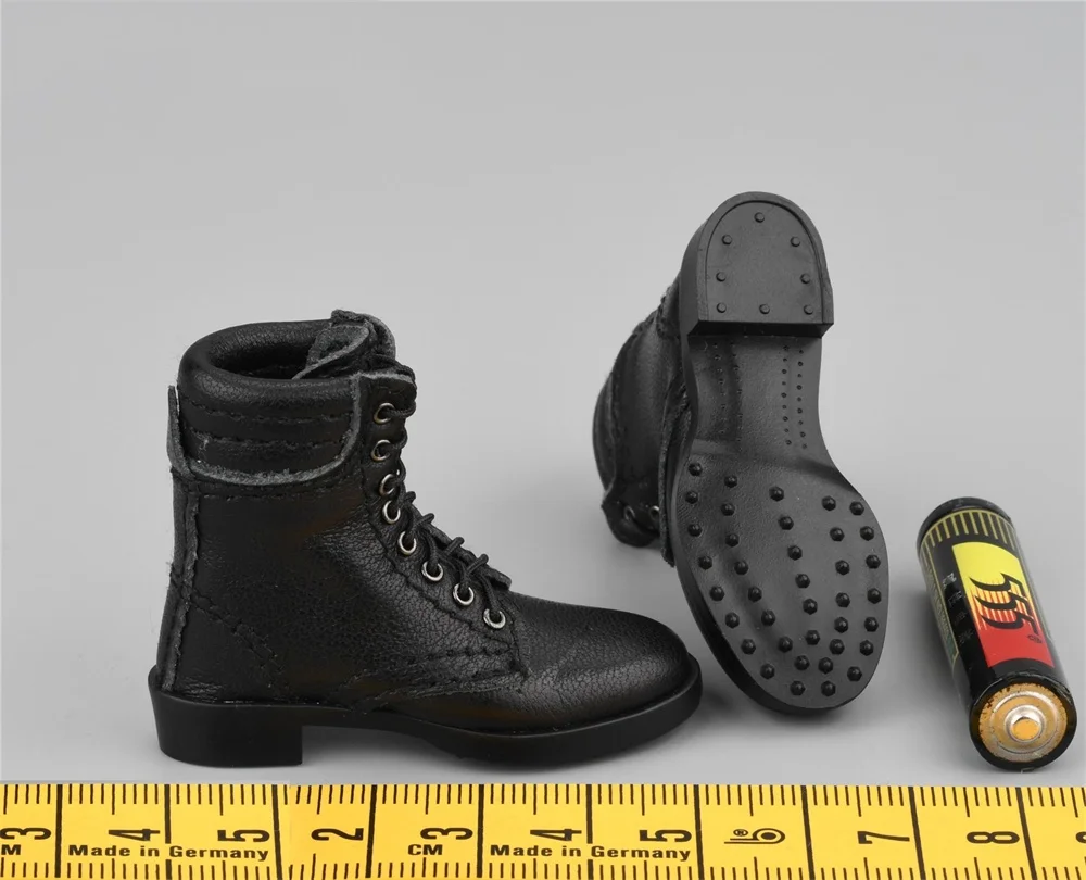 UJINDOU Skala 1/6 Figurka Żołnierza Rosyjskiego, Czarne Skórzane Buty z Otwartą Cholewką, Model Zabawka, Nie Realistyczne, Dla Figurki 12-calowej
