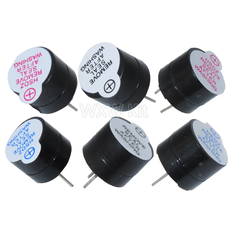 10PCS 5V Active Buzzer Magnetic Long Continous Beep Tone Alarm Ringer 12x9.5mm Mini Active Piezo Buzzers, for Arduino