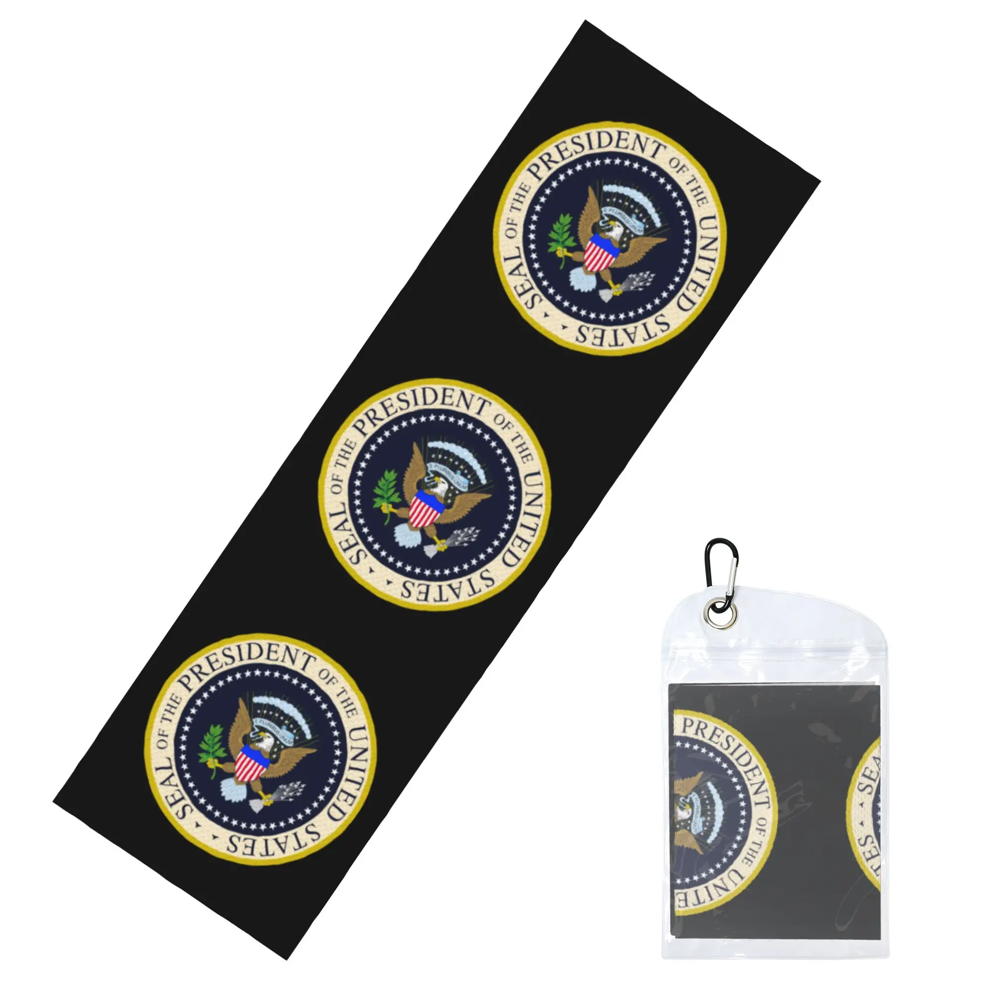 Usa President Seal Flag Coat Of Arms Cold Exercise Towel   Super Soft Breathable Instant Cooling Towel Yor Gym Towels