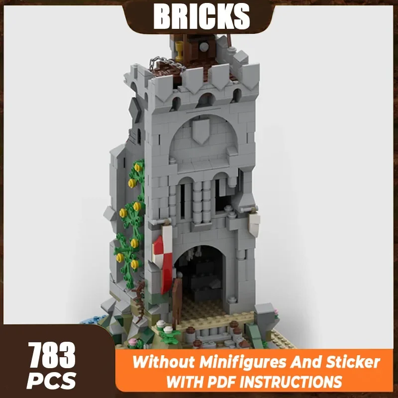 Moc Building Bricks Castle Model Abandoned Tower Technology Modular Blocks Holiday Gifts Toys For Children DIY Sets Assembly