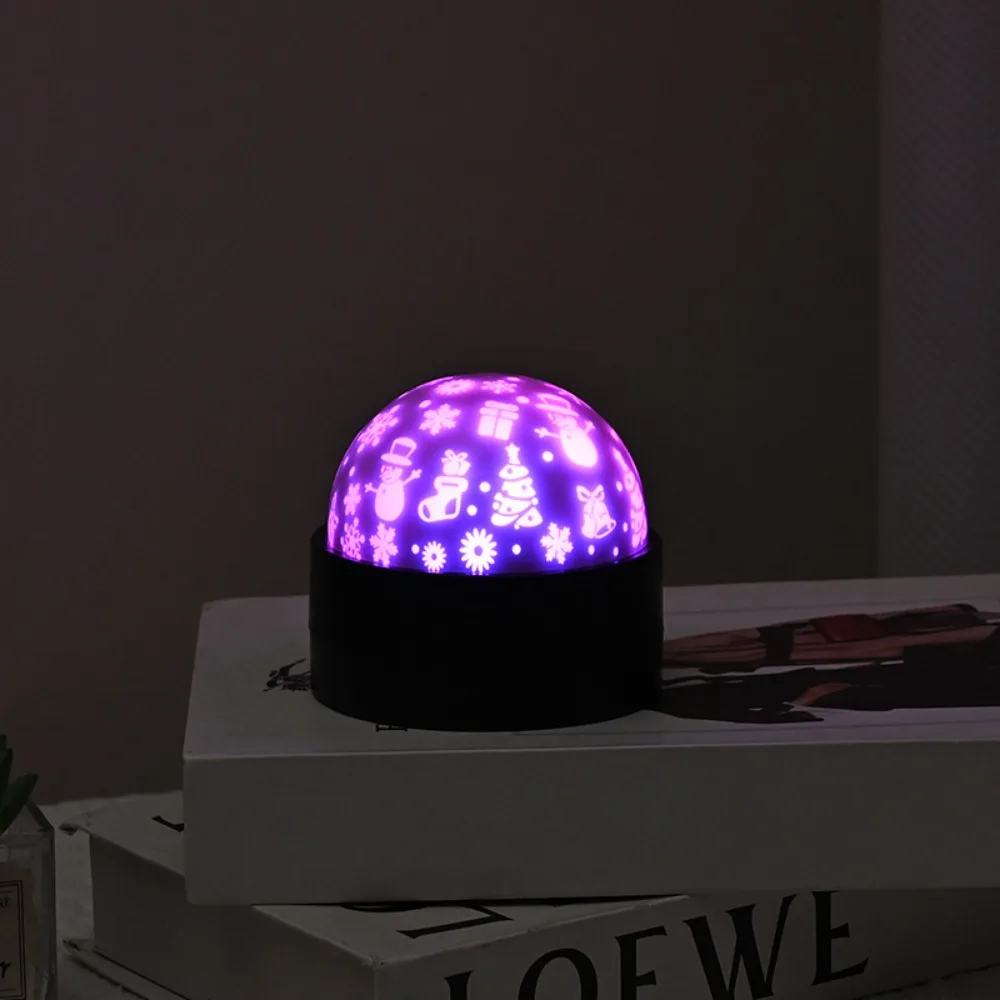 Color-changing Moon Galaxy Projector Light USB Plug-and-Play Flashing Light Effect RGB Projector Lamp Santa Claus Christmas Tree