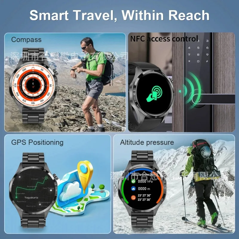 プロレベルのスマートウォッチ：心拍数、血中酸素、bluetooth通話、マルチスポーツ＆ウォータントラッカー