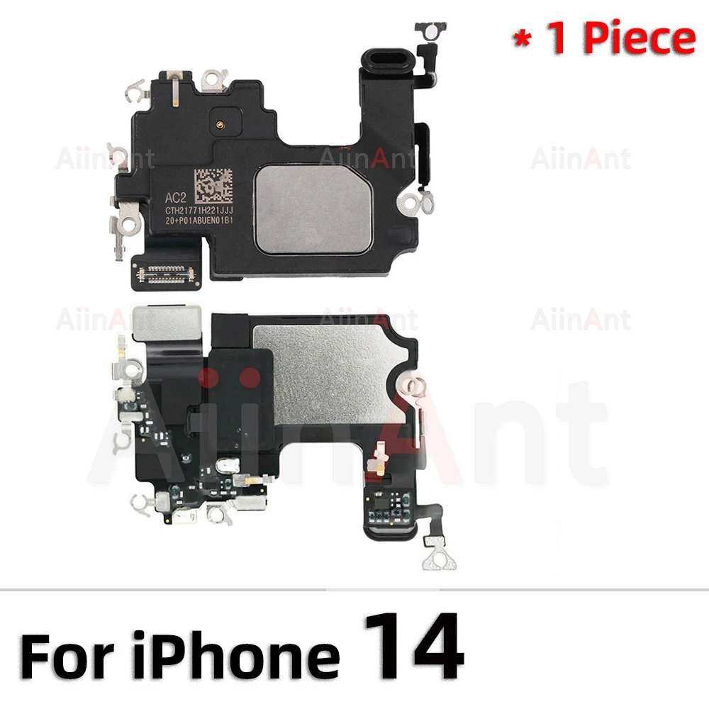 AiinAnt Origina Phone Front Proximity Sensor Sound Earpiece Ear Speaker Flex Cable For iPhone 13 14 15 Pro Max 6 6s Plus