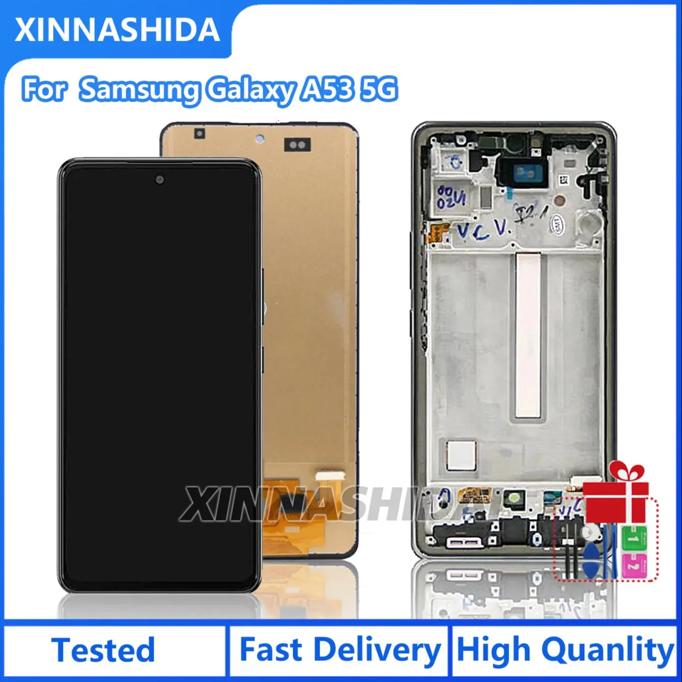 New For Samsung A53 5G A536 A536U A536B LCD Display Touch Screen Digitizer Assembly Replacement For Samsung A53 5G Display LCD