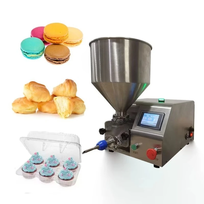 

Small Handheld Industrial Electric Mini Biscuit Liquid Biscuit Cup Pastry Batter Filler Decorative Deposition Machine