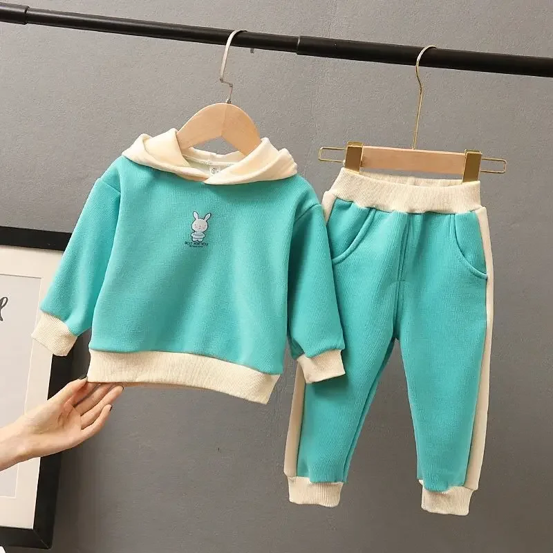 New 1-7 Years Children Clothing Set Girl Casual Clothes Kids Fashion Sweatshirt And Pants 2 Pcs Baby Autumn Winter Tracksuits