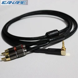 Brand new Canare 3.5mm jack to 2RCA audio cable aux to rca HIFI stereo for amplifier, mobile phone, computer,car speaker