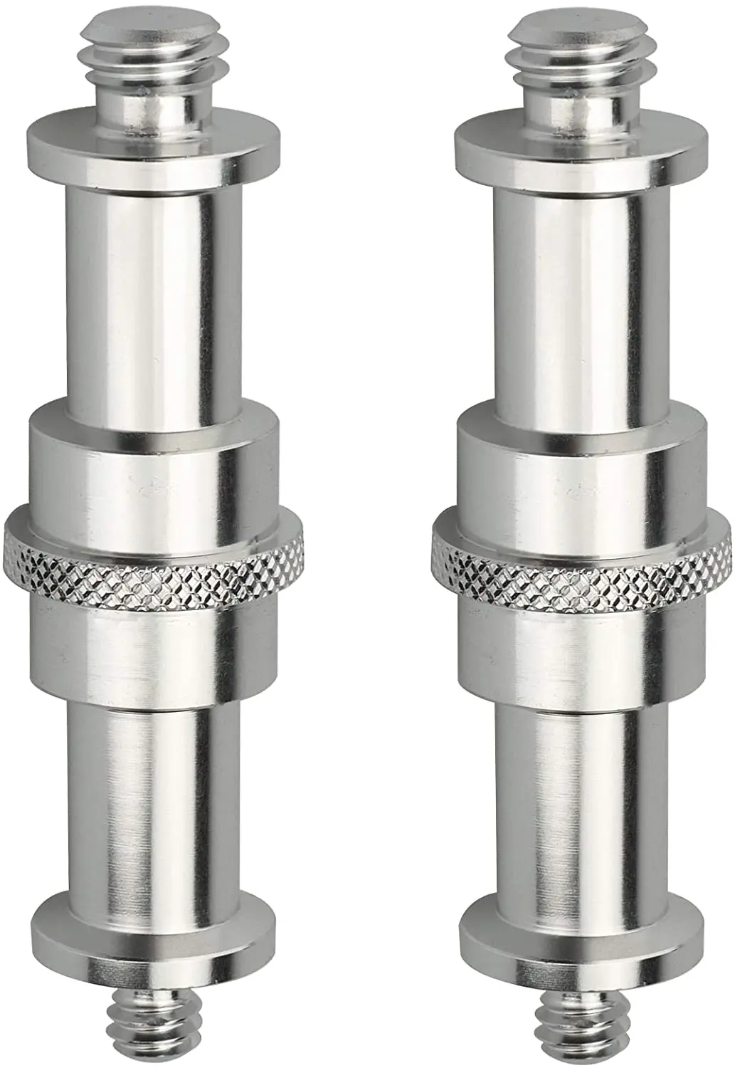 Adaptador de parafuso rosqueado macho 10x 1/4 para 3/8 parafuso prisioneiro para flash light stand tripé câmera