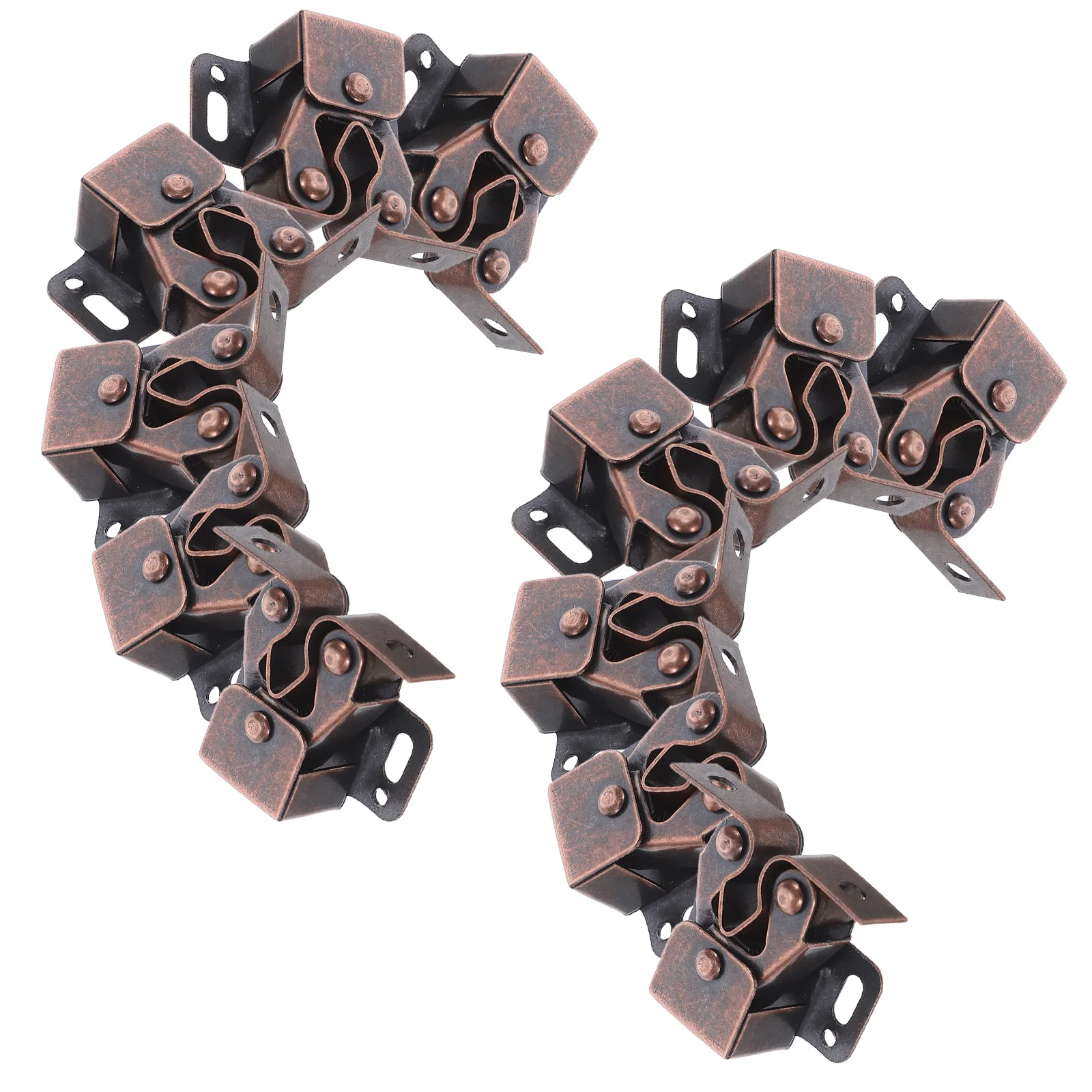 

12Sets Closet Door Latch Double Roller Catch Springloaded Ball Lock Furniture Hardware Secure Closure Cabinet Safety Fastener