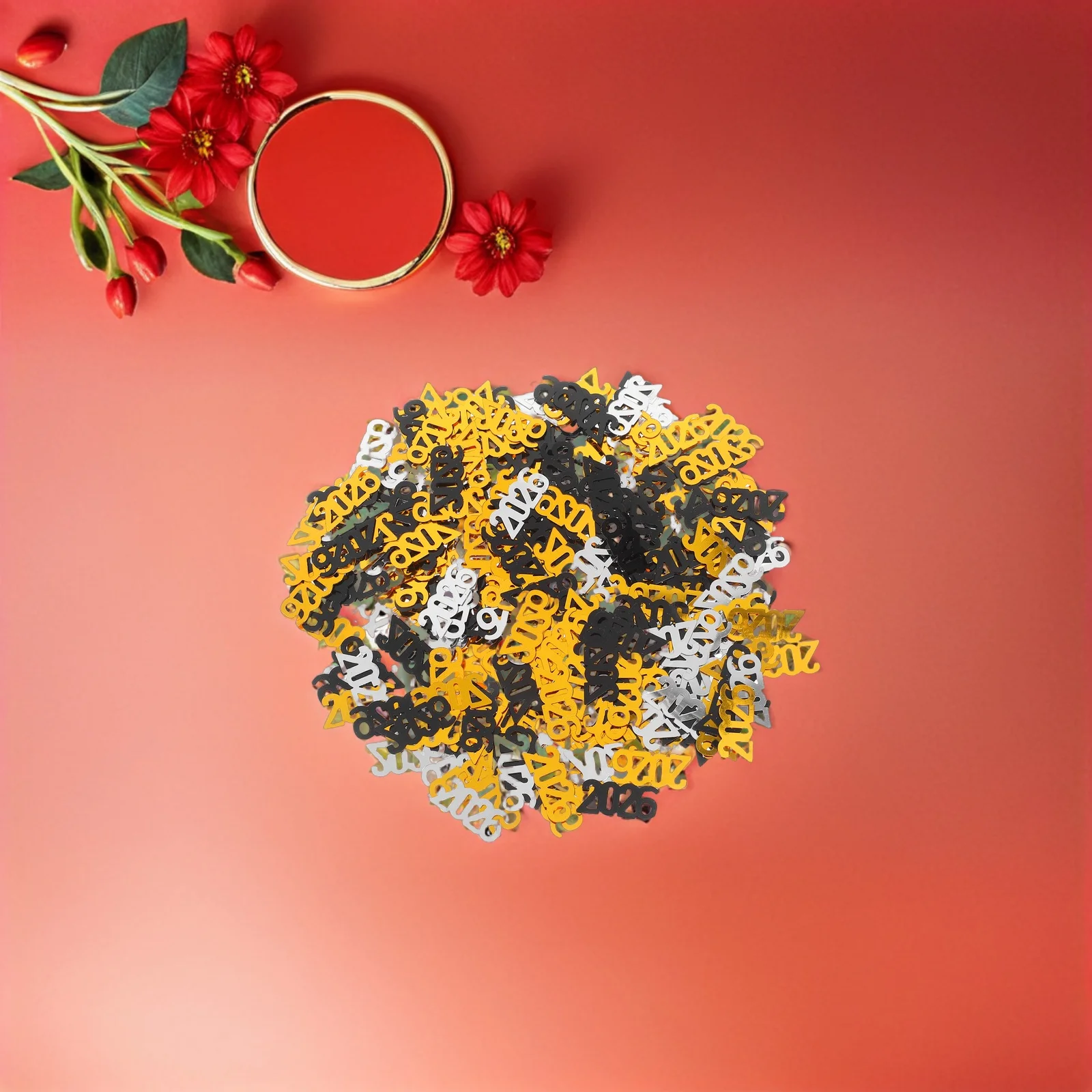 

Happy New Year Confetti 2026 Glitter Decor Party Supplies Table Scatter Graduation Celebration Happy New Year Confetti