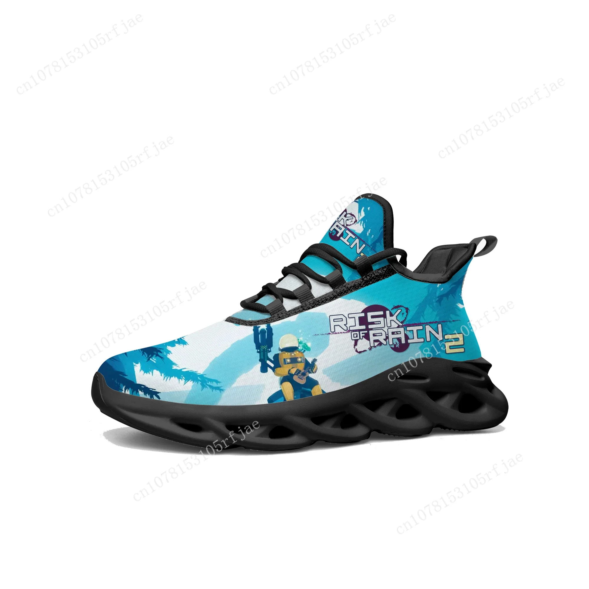 Risk of Rain 2 Flats Sneakers Hot Cartoon Game Mens Womens Teenager Sports Running Shoes High Quality Tailor Made Lace Up Shoes