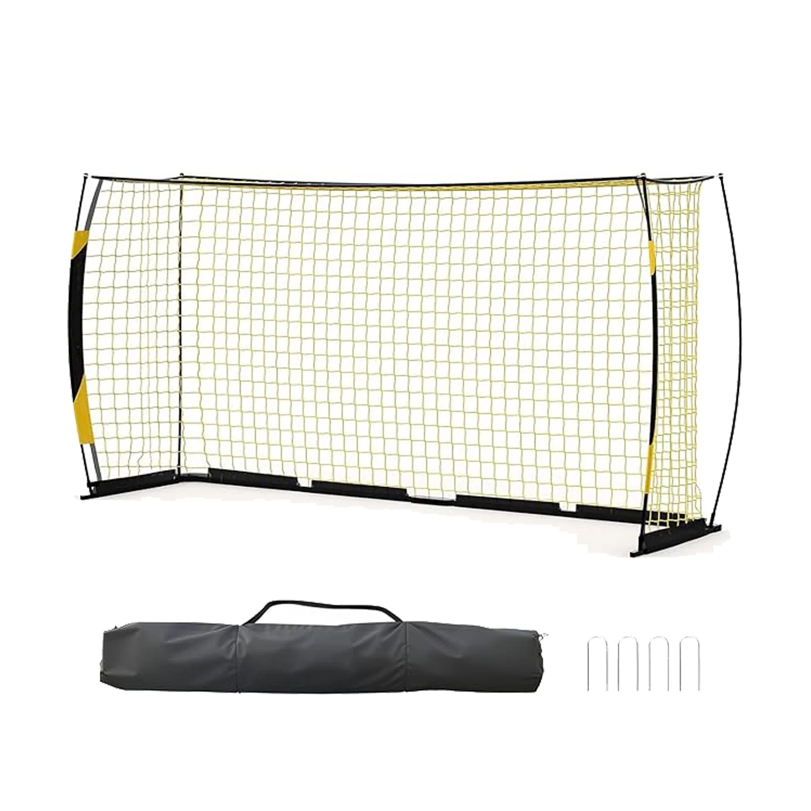 

12x6 FT Soccer Goal,Foldable & Portable Practice Goals Training Practice Net for Teens Adults with Carry Bag for Outdoor