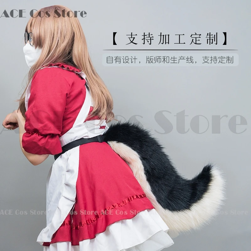 Fursuit Furry Paws Fluffy Tails Animal Cosplay Dog Puppy Cat Kitty Acessories Cute Anime Cosplay Tail Halloween Party Suit