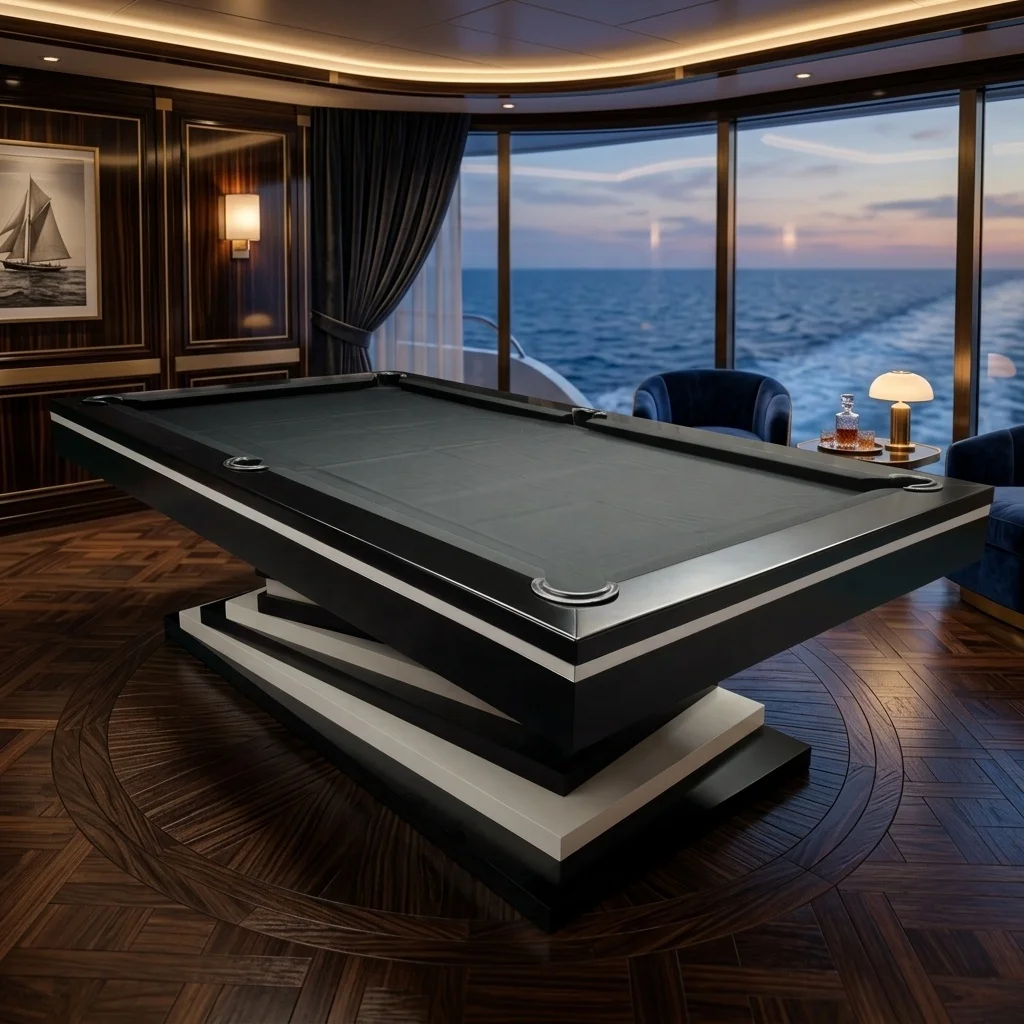2026 New Arrival High-end Modern American Style 7ft 8ft 9ft Stackable Base Pool Table for Sale