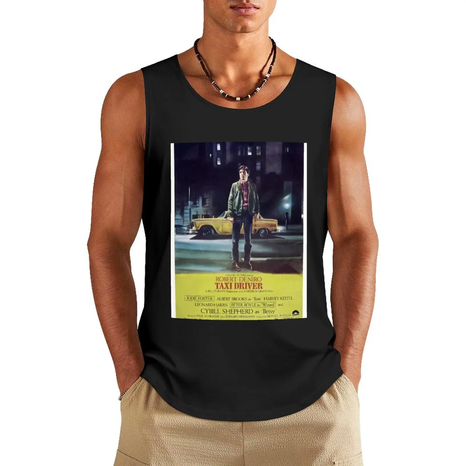 

TAXI DRIVER 1976 - VINTAGE MOVIE POSTER SERIES - PROSIT Tank Top t-shirt Men's Bodybuilding clothing man