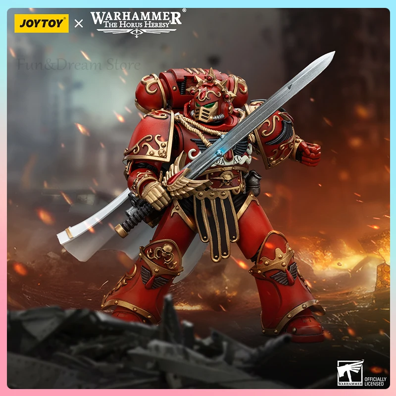 Joy Toy Warhammer 40k Anime Figure Blood Angels Legion Praetor With Paragon Blade Action Figure 1/18 Scale Birthday Gift