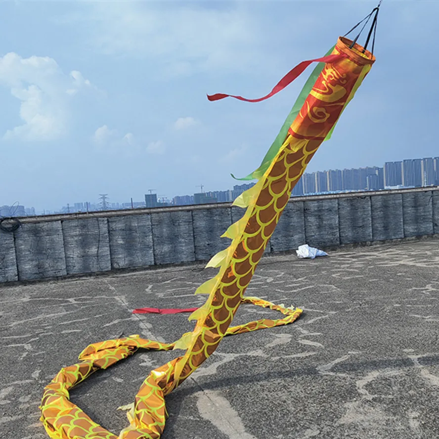 

Big Scale Chinese Flying Dragon Dance Tail Accessories Traditional Performance (Not Include Stick)