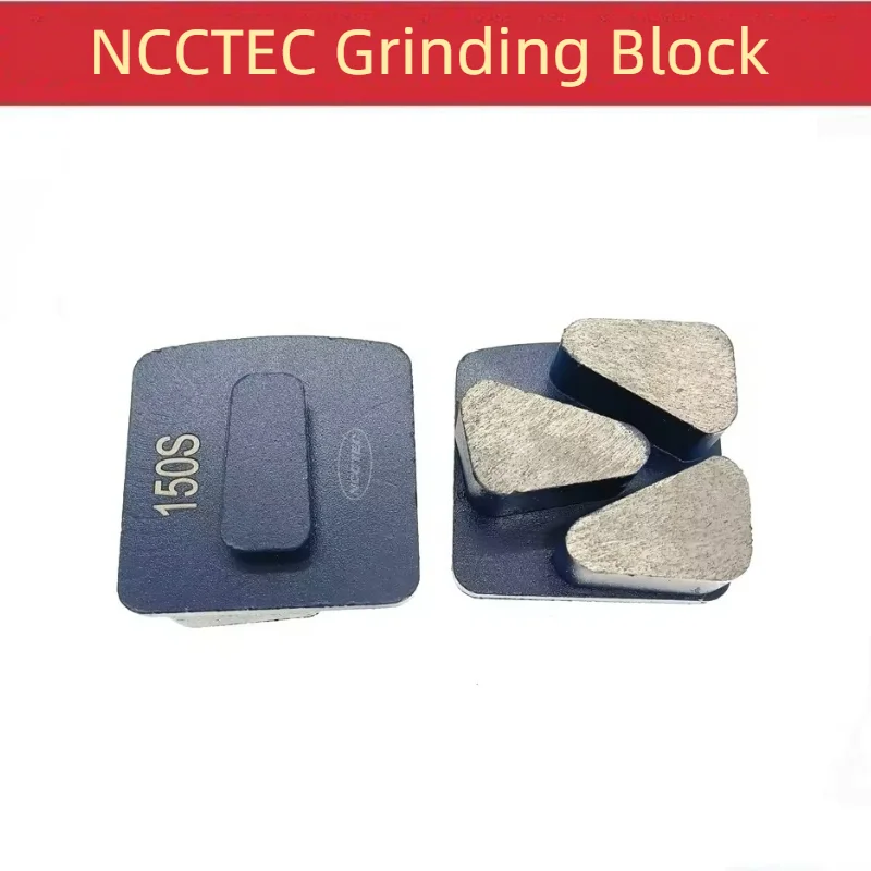 

[3 Triangle Segments] 12pcs Diamond Husqvarn Concrete Grinding Polishing Blocks Shoe Pads Discs Pucks for Floor Grinder