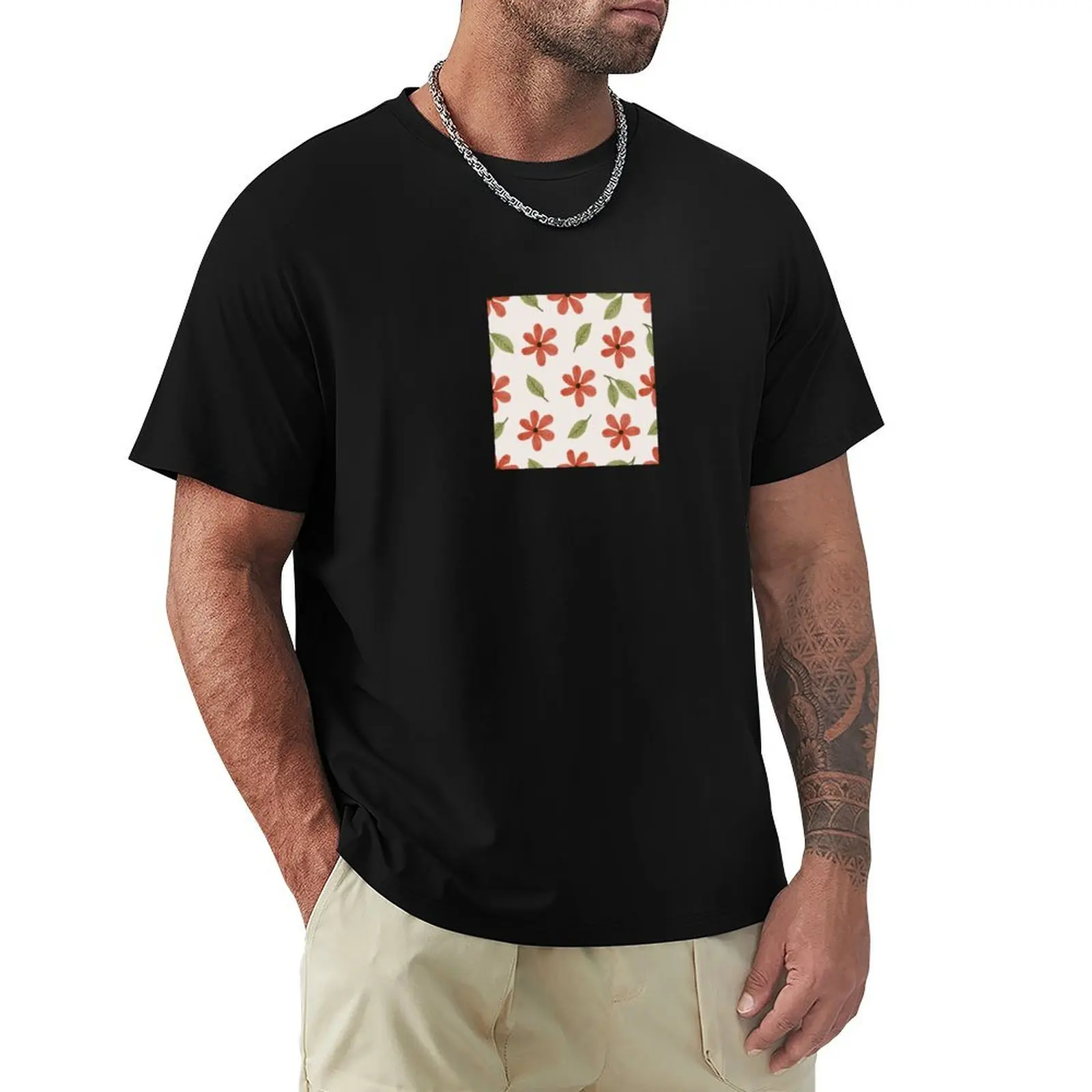 Flower Pattern - Floral 21 T-Shirt High Quality Durable T-Shirt