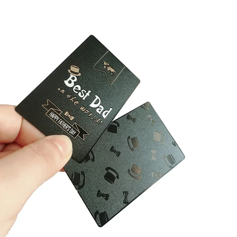

High Quality Full Black Matte Finish Social Media NFC Business Card for Sharing Contact Profiles URL Links With UV LOGO and QR