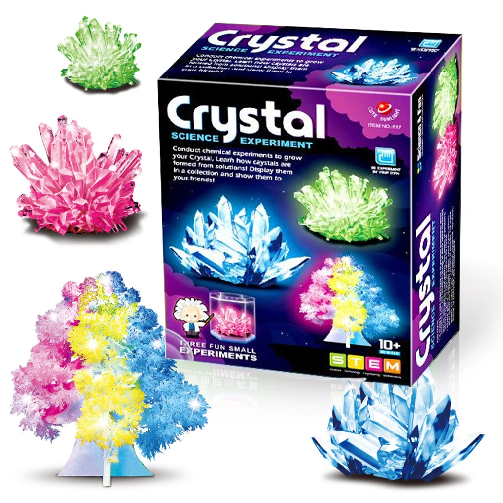 DIY Crystal Growing Magic Kids Educational Biology Science Kit For Boys Fun Interactive Toy ABS Scientific Experiment Boys Toys