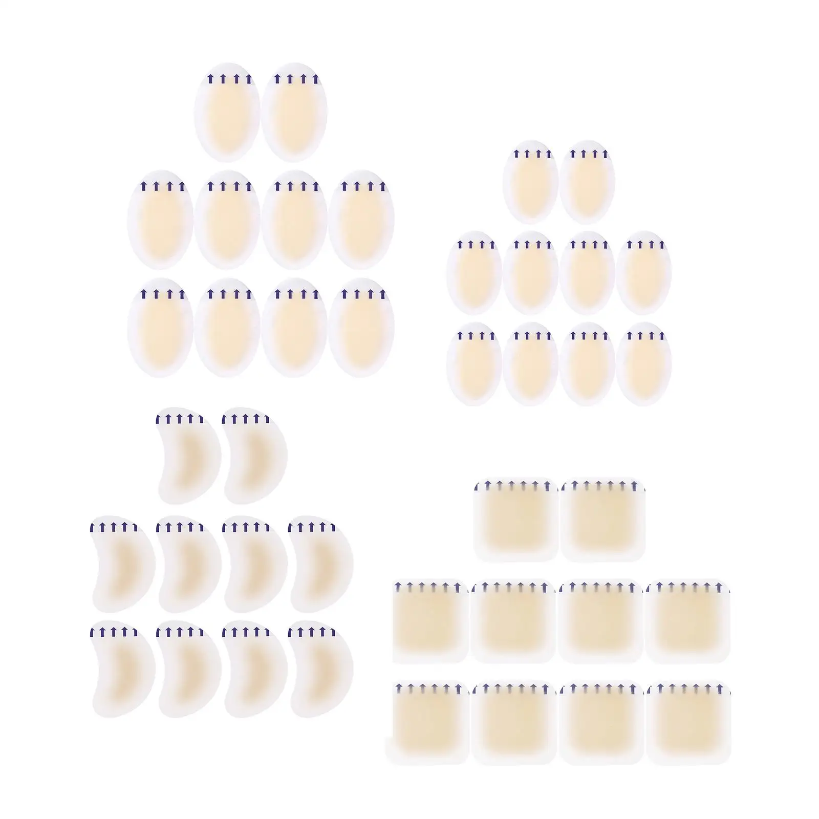 10 Pcs Gel Shoe Stickers, Soft Hydrocolloid Pads Shoe Heel Pads for Athletic