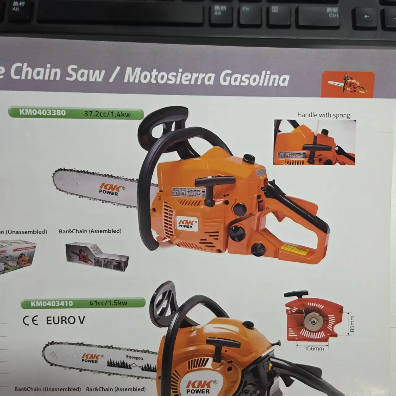 37.2CC Petrol Chain Saw 14 Inch EURO V Engine 1.9HP Professional Timber Cutter for Logging and Garden Pruning Work Pro