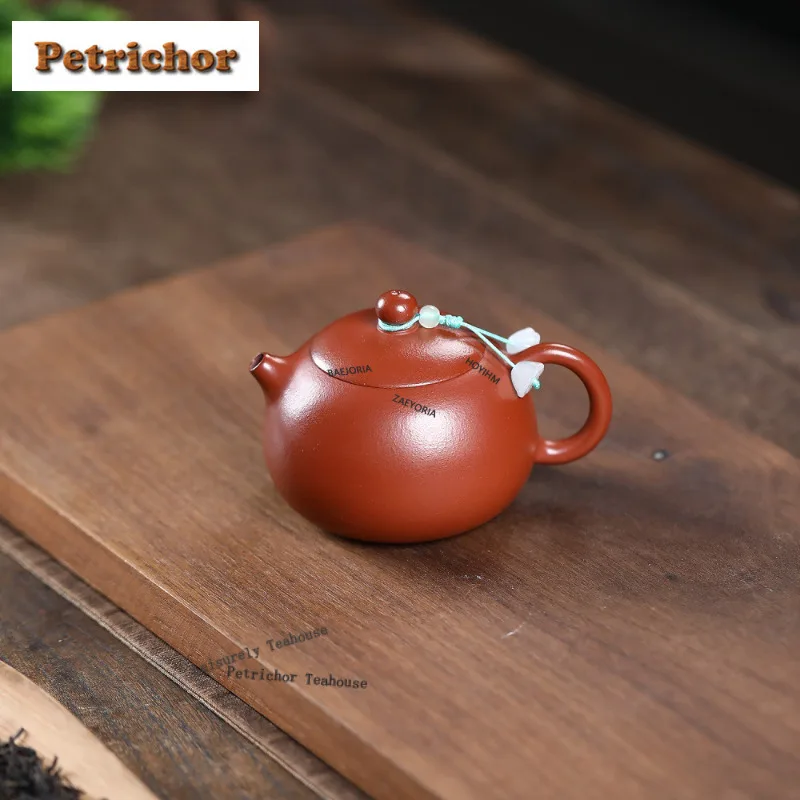 

150ml Vintage Yixing Purple Clay Teapots Handmade Xishi Pot Raw Ore Zhu Mud Kettle With Filter Zisha Tea Set Tea Items Craft