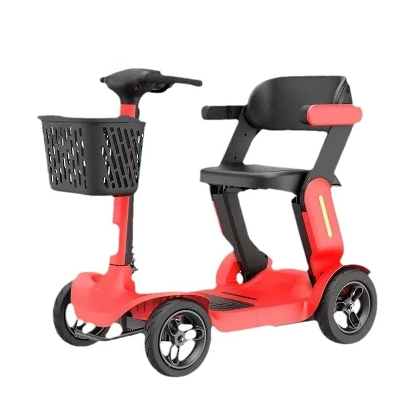 

Foldable electric scooter elderly electric four-wheeler