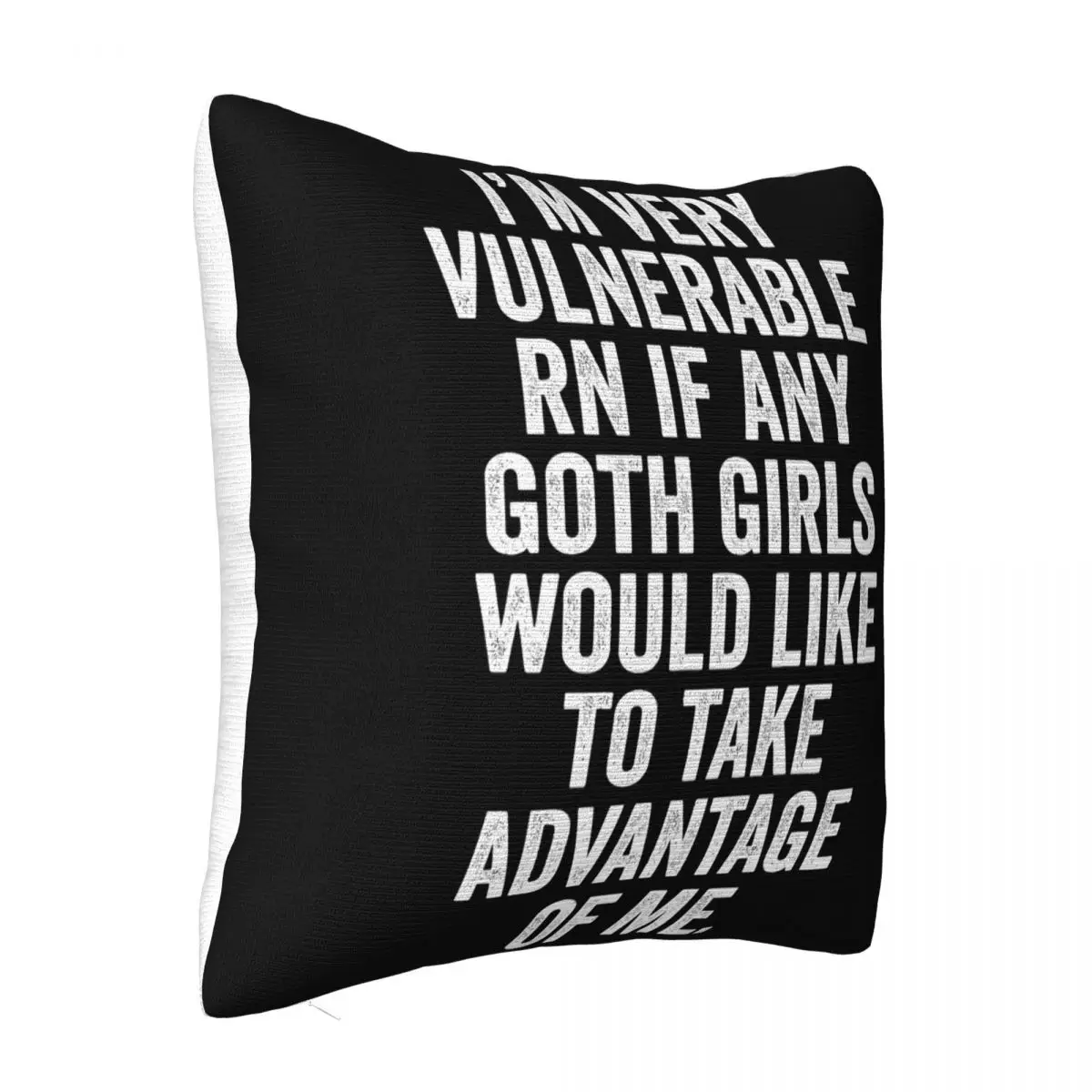 I'M Very Vulnerable Rn If Any Goth Dakimakura Dakimakura Cover 45X45 Cushions Cover Pillow Case Pillow Cover